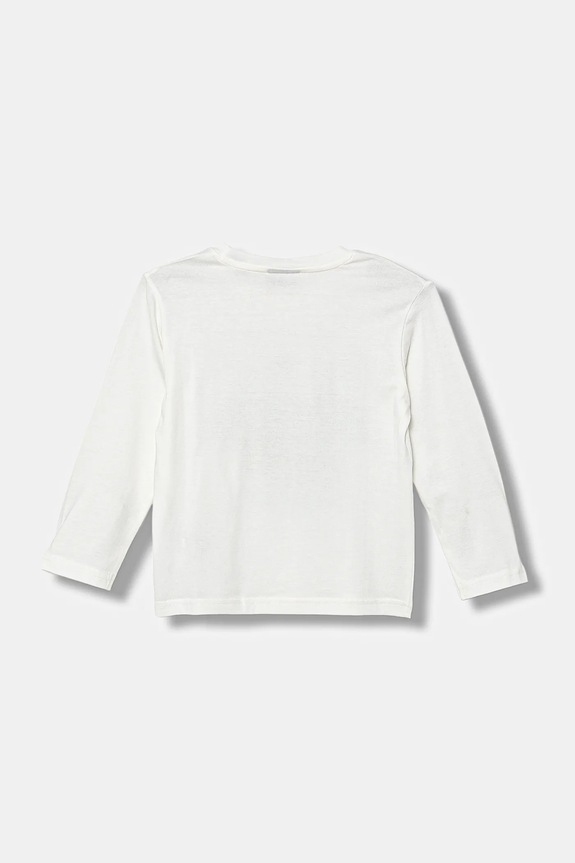 Παιδικό βαμβακερό μακρυμάνικο United Colors of Benetton 35RYG10KE.P.seasonal λευκό AW25