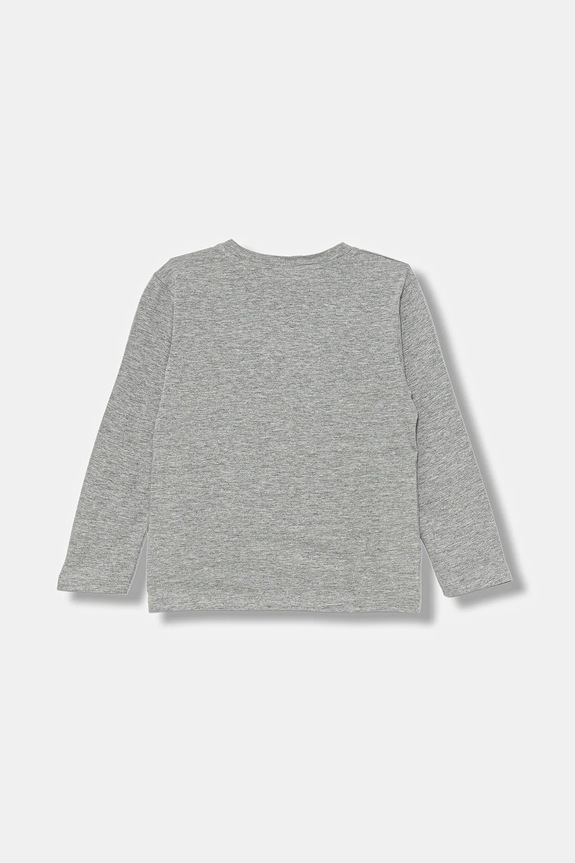 Παιδικό βαμβακερό μακρυμάνικο United Colors of Benetton 35RYG10KE.P.seasonal γκρί AW25