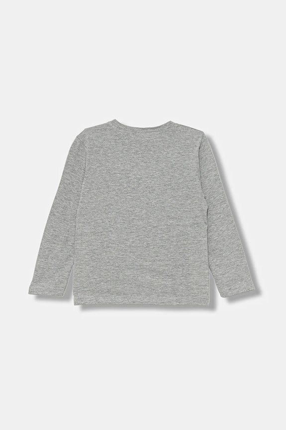 Παιδικό βαμβακερό μακρυμάνικο United Colors of Benetton 35RYG10KE.P.seasonal γκρί AW25