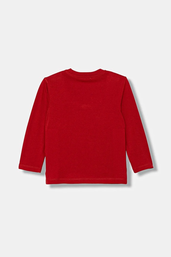 Detská bavlnená košeľa s dlhým rukávom United Colors of Benetton 3I1XG10KQ.P.seasonal červená AW25