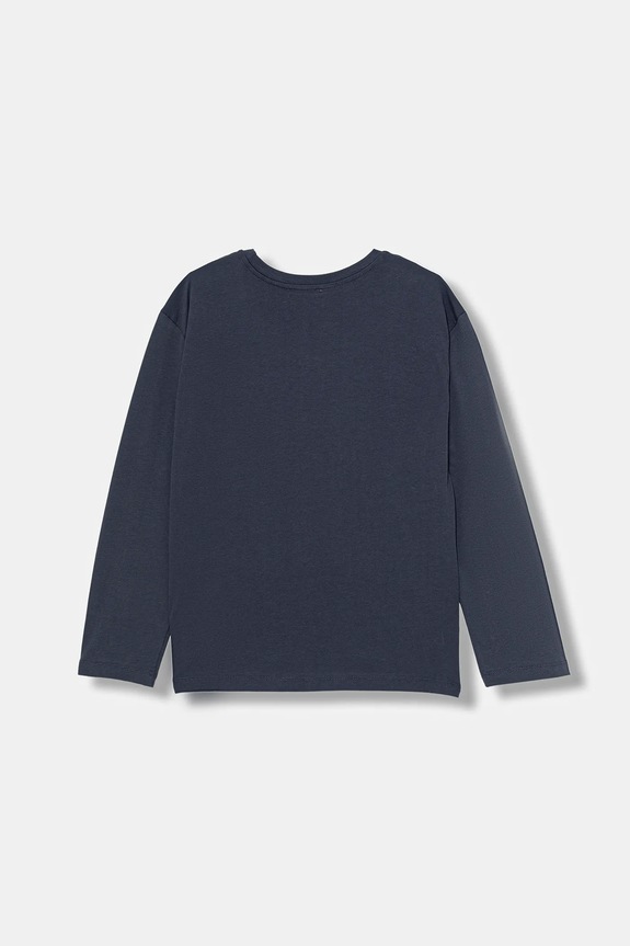 United Colors of Benetton longsleeve din bumbac pentru copii 3ATNC10R8.G.Seasonal bleumarin AW25