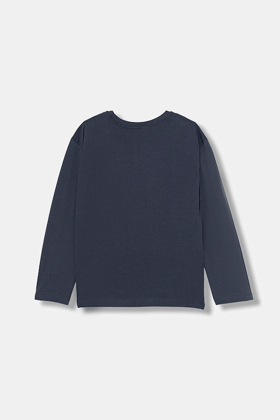 United Colors of Benetton longsleeve din bumbac pentru copii 3ATNC10R8.G.Seasonal bleumarin AW25