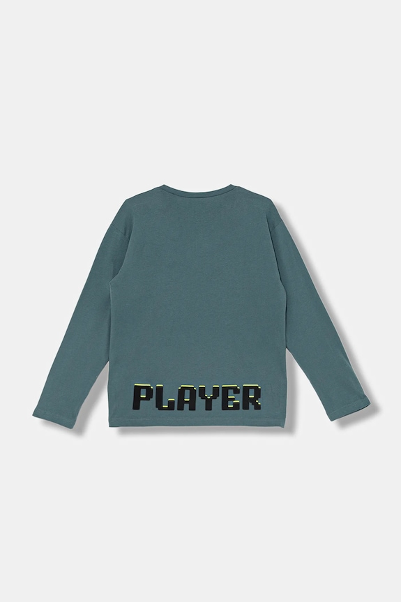 Хлопковый детский лонгслив United Colors of Benetton 3ATNC10RL.G.Seasonal зелёный AW25