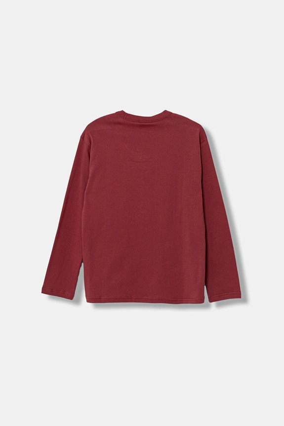 Pyžamové tričko s dlhým rukávom United Colors of Benetton 3ATNC10RN.G.Seasonal červená AW25