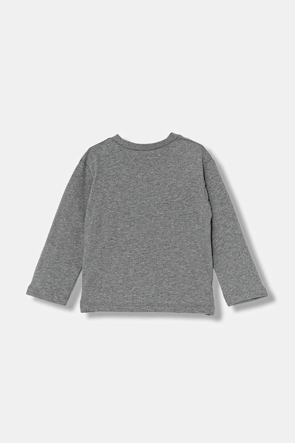 Παιδικό βαμβακερό μακρυμάνικο United Colors of Benetton 3ATNG10KT.P.Seasonal γκρί AW25