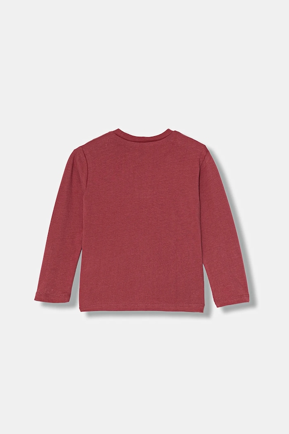 Παιδικό βαμβακερό μακρυμάνικο United Colors of Benetton 3ATNG10KT.P.Seasonal κόκκινο AW25