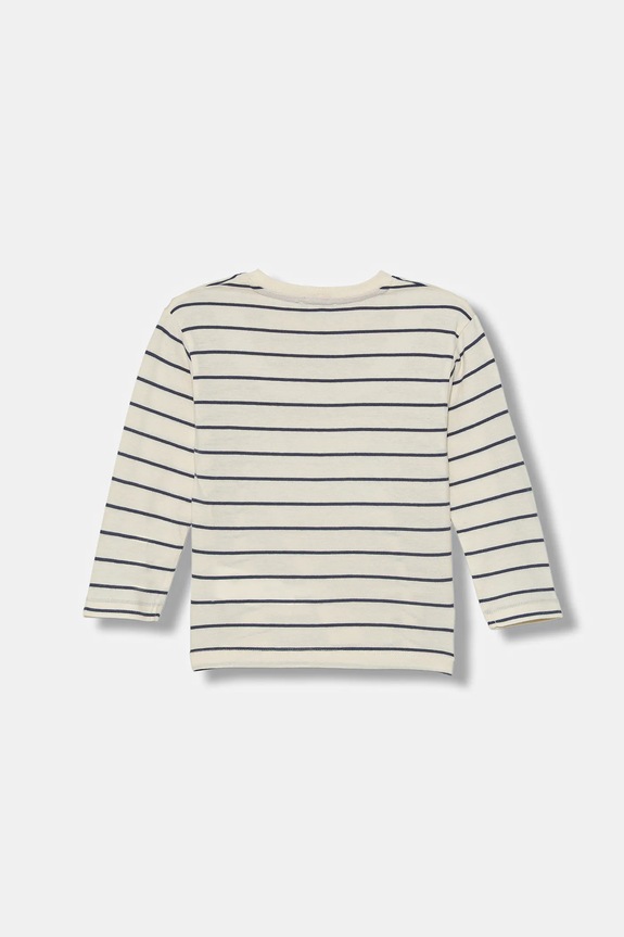 United Colors of Benetton longsleeve in cotone bambino/a 3XVJG10KW.P.Seasonal beige AW25