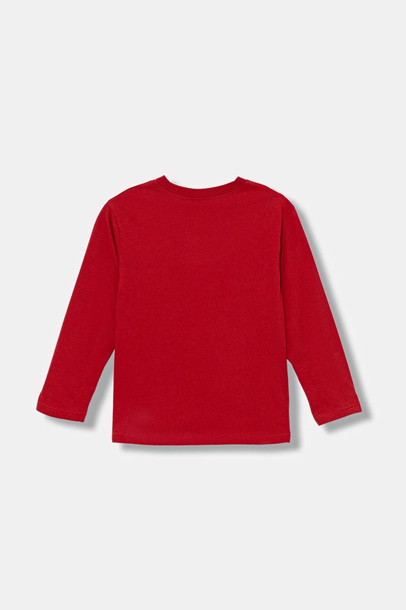United Colors of Benetton longsleeve din bumbac pentru copii 3ATNG10L4.P.Seasonal rosu AW25