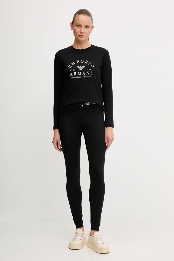Emporio Armani Underwear longsleeve bawełniany EW001899.AF15345 czarny AW25