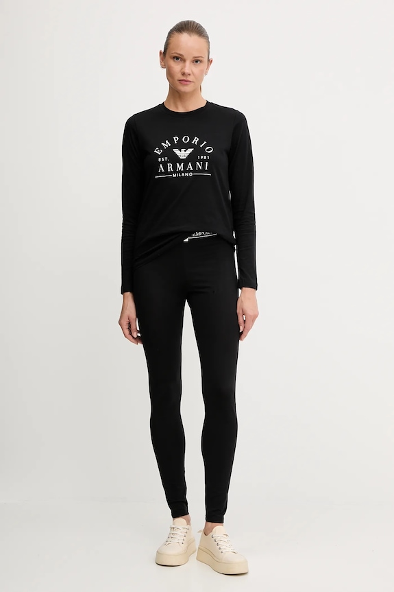 Emporio Armani Underwear longsleeve bawełniany EW001899.AF15345 czarny AW25