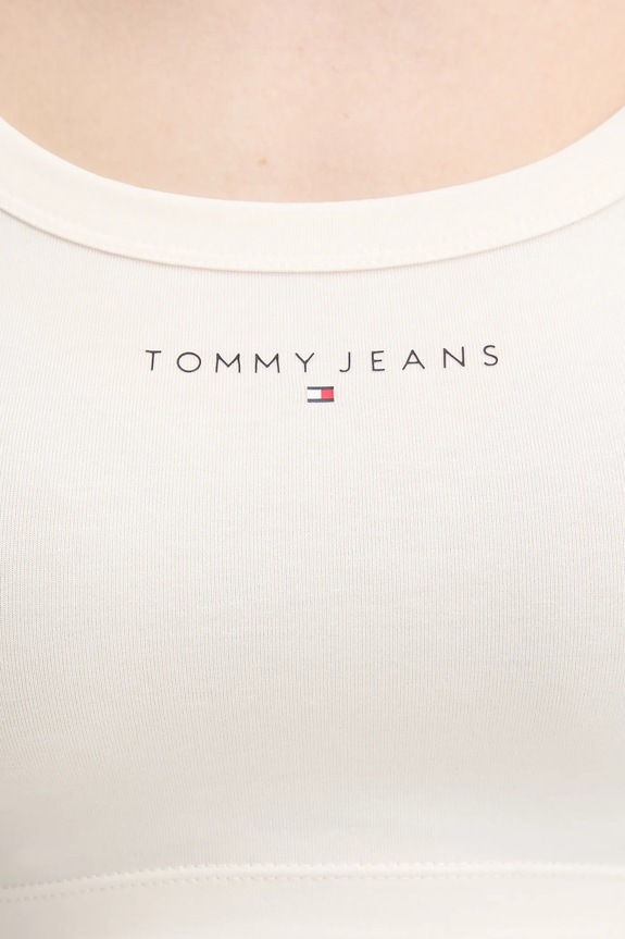 Tommy Jeans hosszú ujjú bézs DW0DW20909