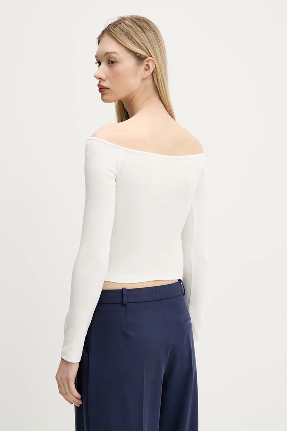 Oblečenie Tričko s dlhým rukávom Tommy Jeans DW0DW20919 béžová