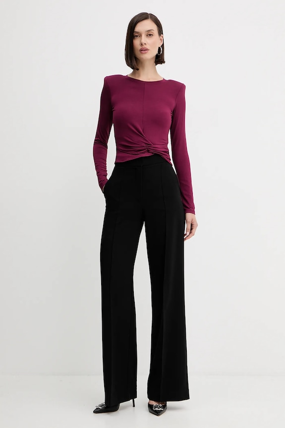Μακρυμάνικο Simona Corsellini A25CPTS00101 μπορντό AW25
