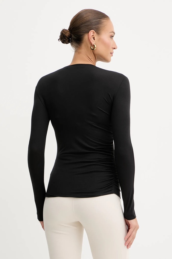 Oblačila Majica z dolgimi rokavi Simona Corsellini A25CPMG00501 črna