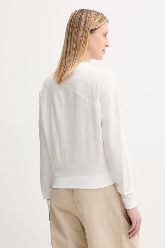 Îmbrăcăminte G-Star longsleeve din bumbac D26611.D601 alb