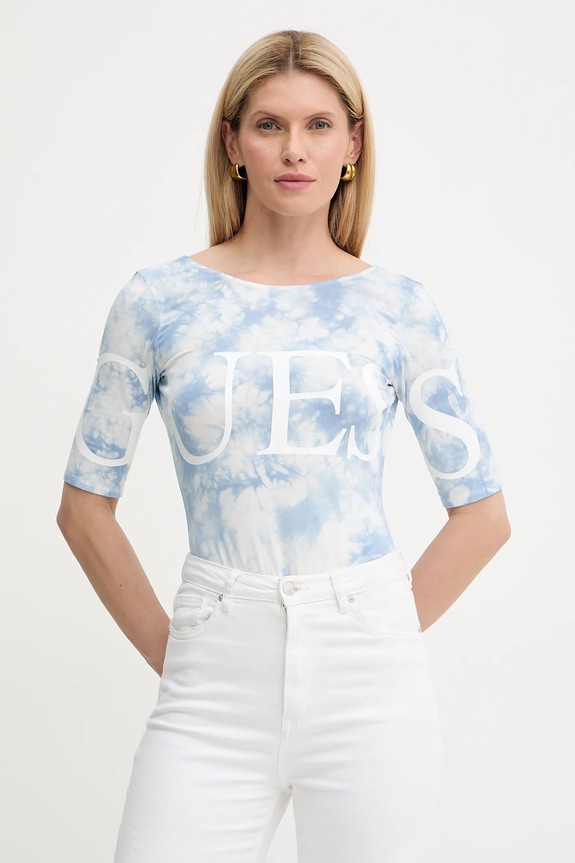 Body Guess potlač modrá W5YP16.K49A1