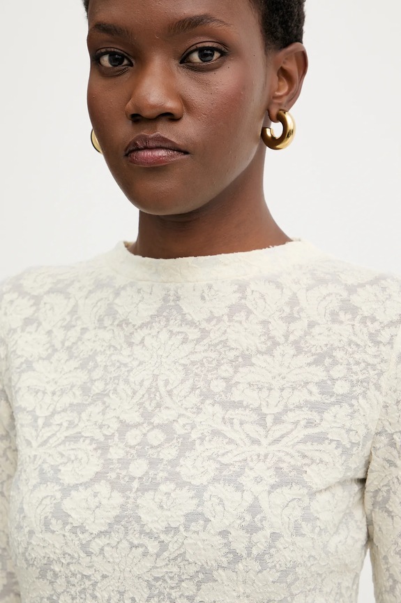 Pinko felső gyapjúkeverékből bézs 105697.A2TW