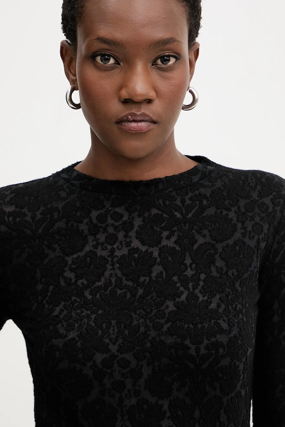 Pinko felső gyapjúkeverékből fekete 105697.A2TW