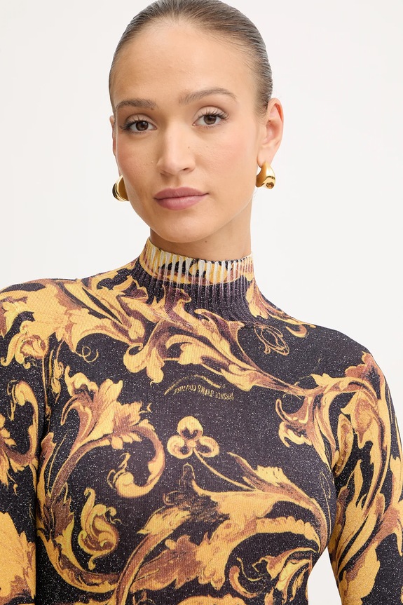 Sveter Versace Jeans Couture hnedá 79HAFM04.CMN04