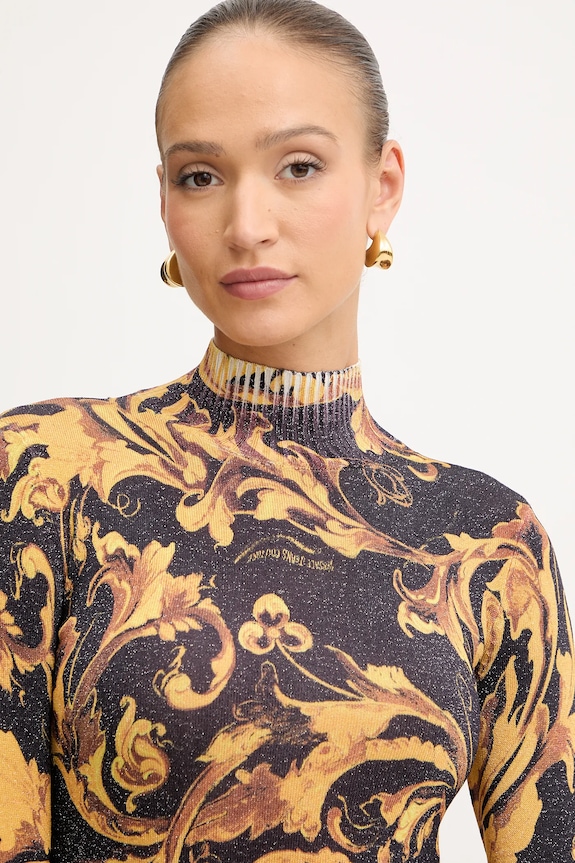 Sveter Versace Jeans Couture hnedá 79HAFM04.CMN04