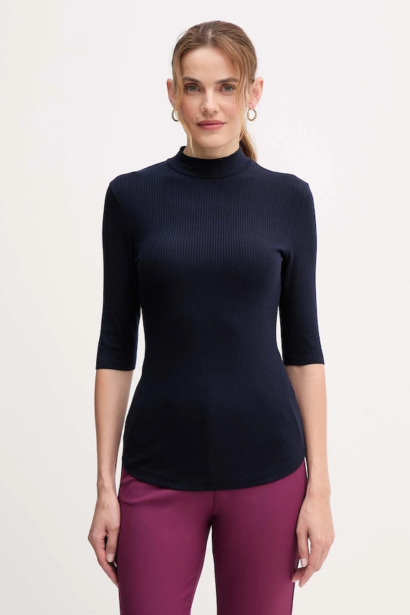 Tričko United Colors of Benetton jednofarebný tmavomodrá 36K8D201B