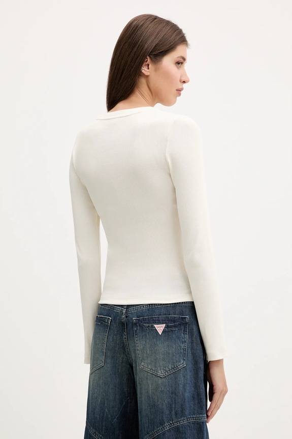 Abbigliamento Guess Jeans camicia a maniche lunghe W5YP38.KA0H1 beige