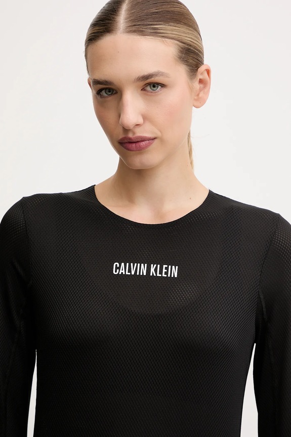 Calvin Klein Performance longsleeve treningowy czarny LVGWF5K201