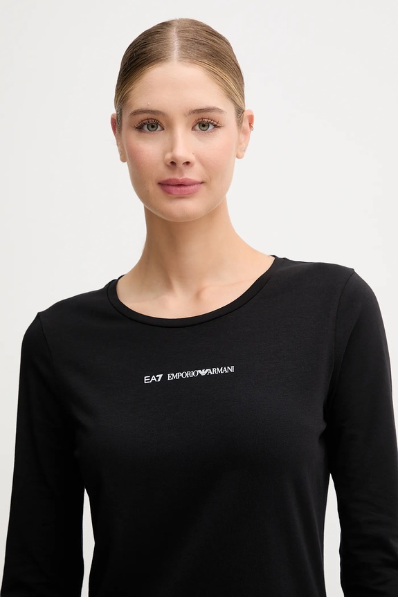 Лонгслів EA7 Emporio Armani чорний AF12115.7W000531