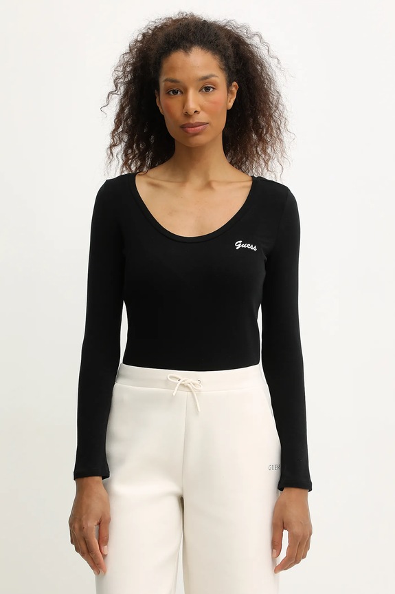 Guess body ALBA imprimeu negru V5BP09.KCBF1