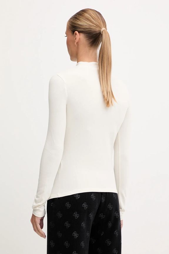 Odzież Guess longsleeve ALBA V5BP10.KCBF1 beżowy