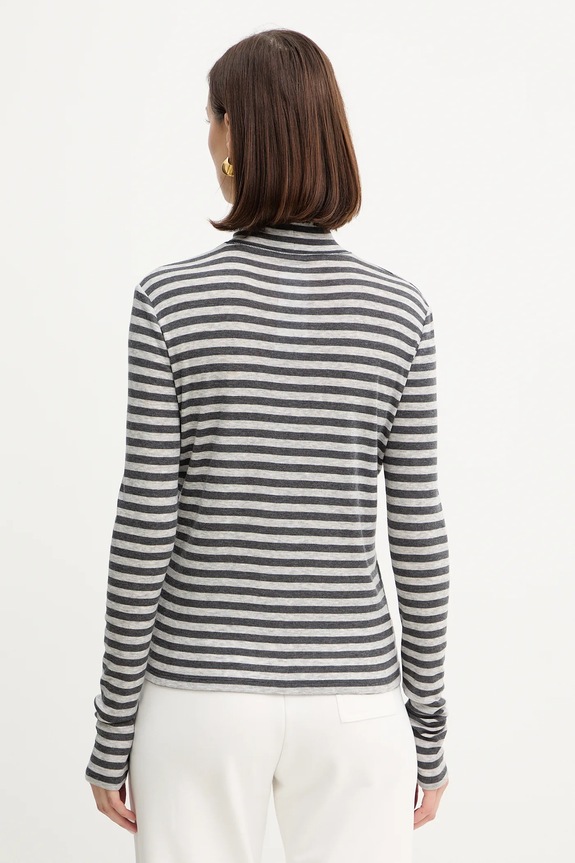 Oblečenie Tričko s dlhým rukávom s prímesou vlny MM by Max Mara BLASY 2526946028600 sivá
