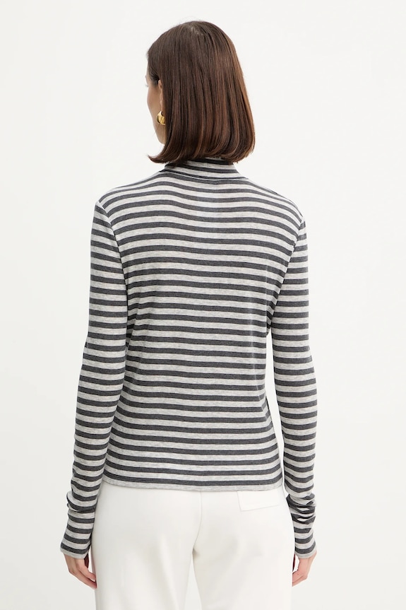 Oblečenie Tričko s dlhým rukávom s prímesou vlny MM by Max Mara BLASY 2526946028600 sivá