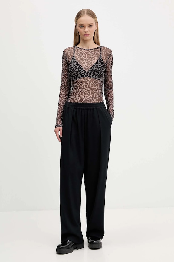 Majica dugih rukava Tommy Jeans DW0DW21558 smeđa AW25