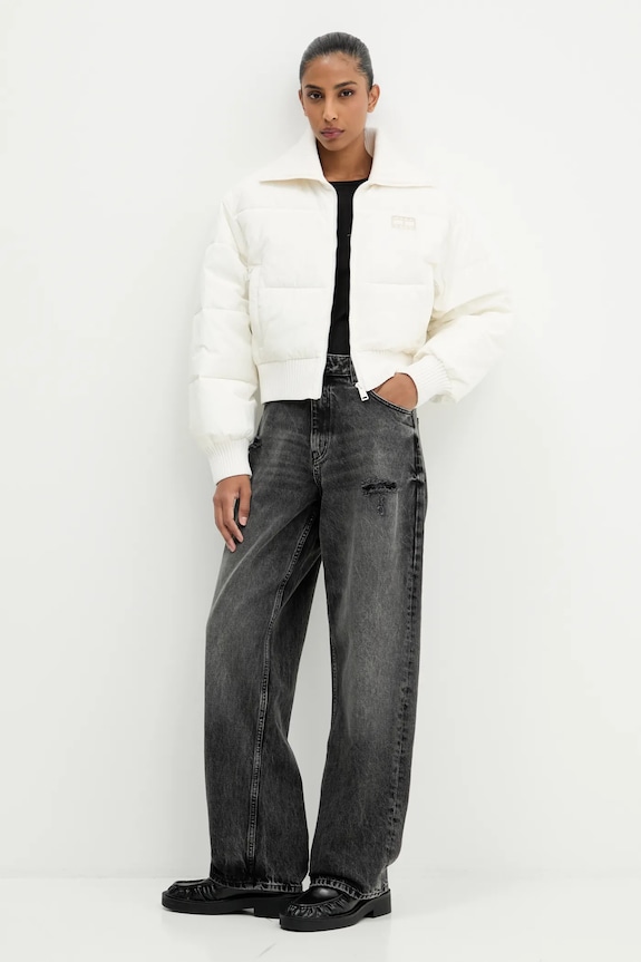 Tričko s dlhým rukávom Tommy Jeans DW0DW21568 čierna AW25