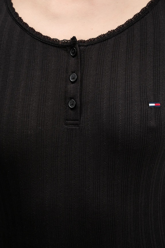Tommy Jeans hosszú ujjú DW0DW21575 fekete