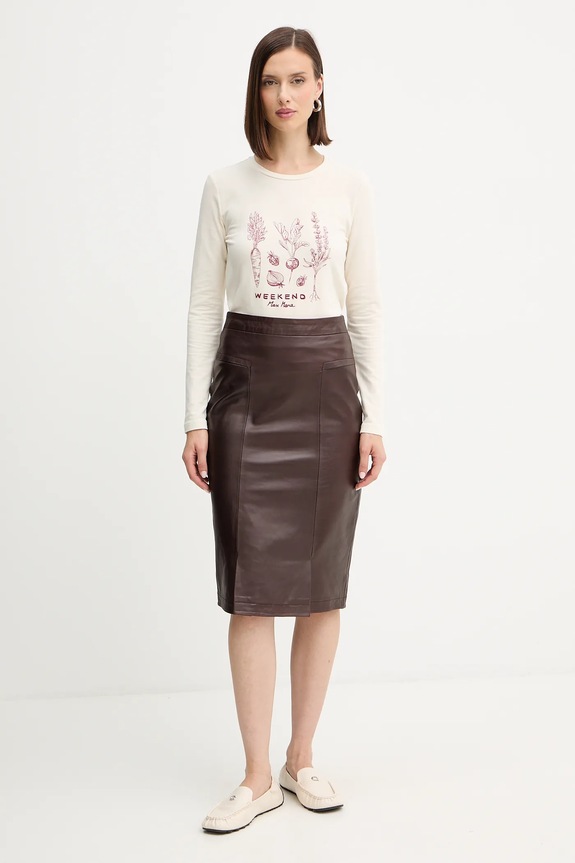 Majica dugih rukava Weekend Max Mara RENOIR 2525946032600 bež AW25