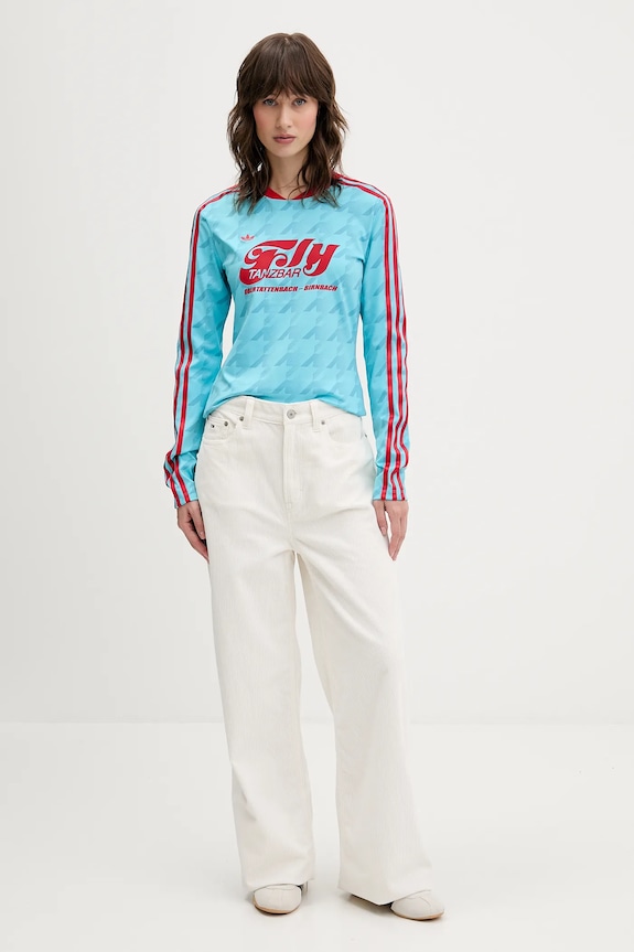 adidas Originals longsleeve Footie Aop Ls JW0271 albastru AW25