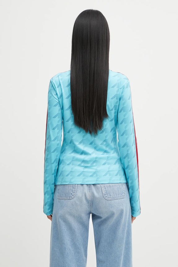 Clothing adidas Originals longsleeve shirt Footie Aop Ls JW0271 blue