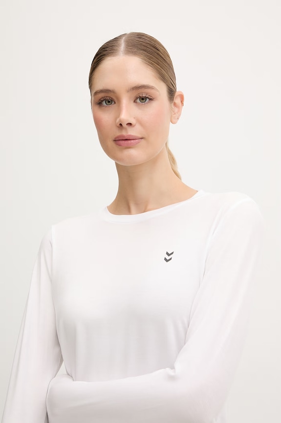 Hummel Μακρυμάνικη γυναικεία για γιόγκα με lyocell λευκό 230449