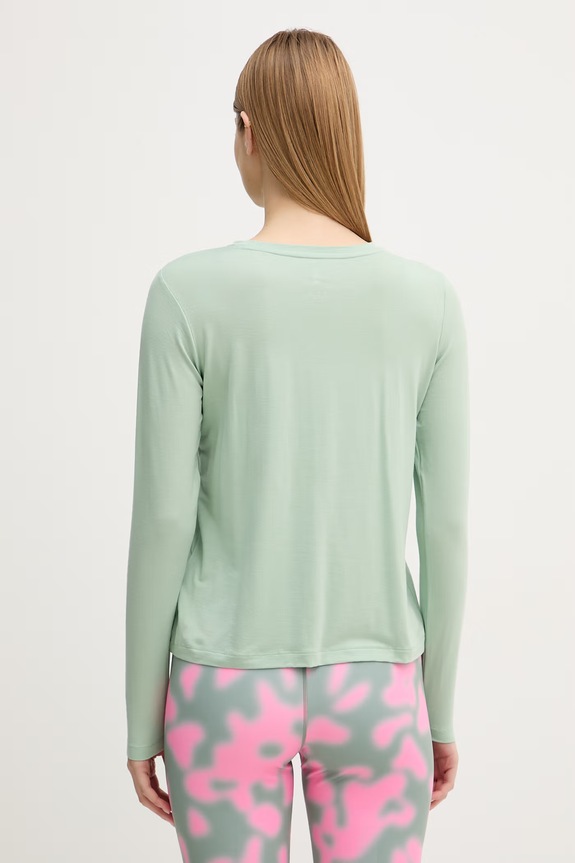 Ρούχα Hummel μακρυμάνικη για γιόγκα γυναικεία με lyocell 230449 πράσινο