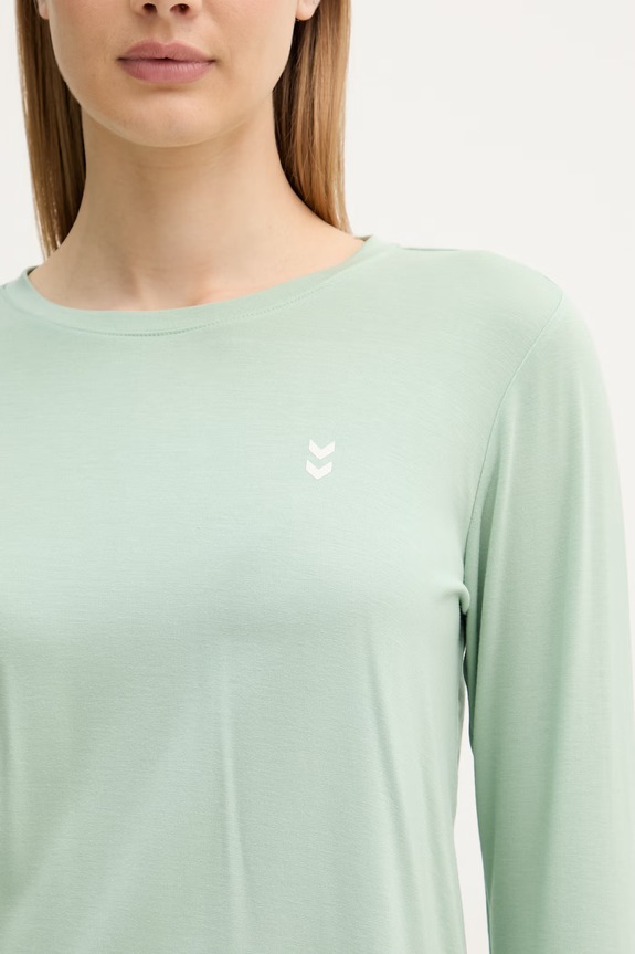 Hummel μακρυμάνικη για γιόγκα γυναικεία με lyocell 230449 πράσινο