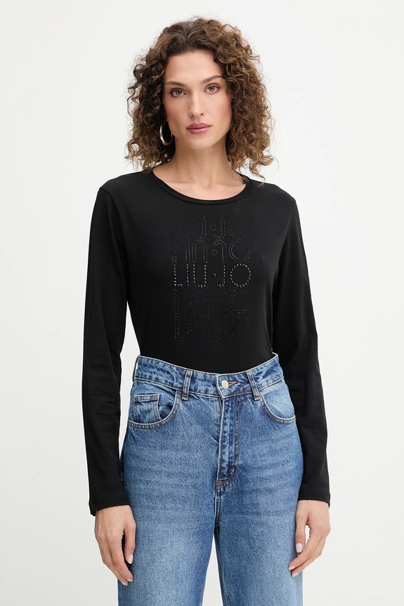 Liu Jo longsleeve regular czarny TF5300.JS003