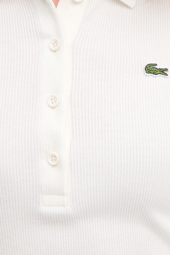 Lacoste longsleeve bawełniany DF5281 beżowy
