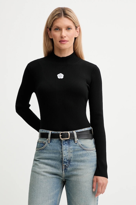 Kenzo pulover subtiri negru FF62TO6123LG