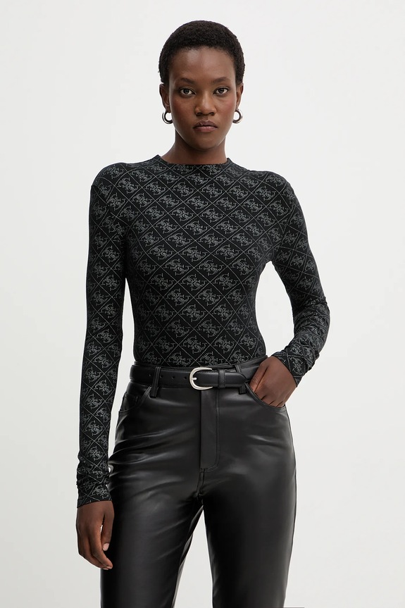 Guess body TEODORA wzorzyste czarny W5BP09.K68D2