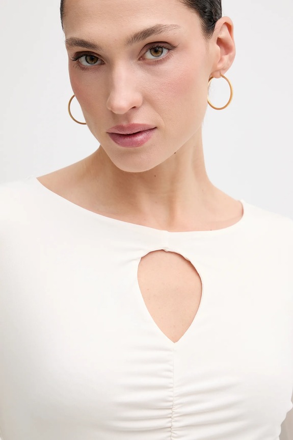 Μακρυμάνικο Sisley μπεζ 35B8L107V