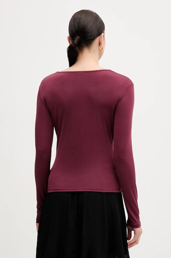 Ρούχα Μακρυμάνικο Sisley 35B8L107V μπορντό