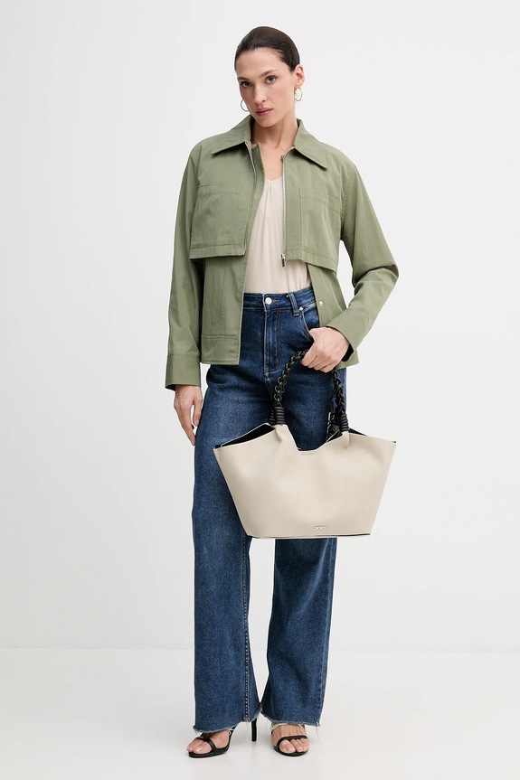 Sisley camicia a maniche lunghe 3Z12L4014 beige AW25