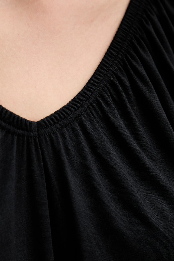 Sisley camicia a maniche lunghe 3Z12L4014 nero