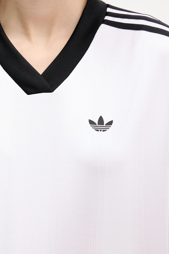 Μακρυμάνικο adidas Originals Jacquard Ls Top JV9740 λευκό
